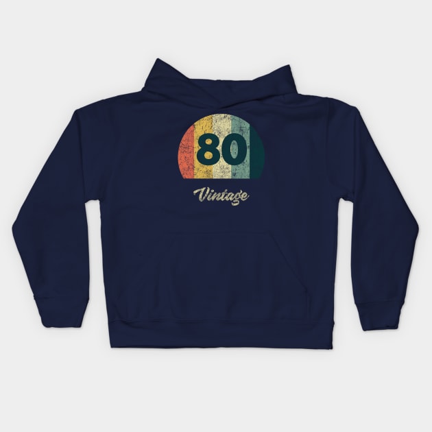 1980 Vintage Kids Hoodie by vladocar